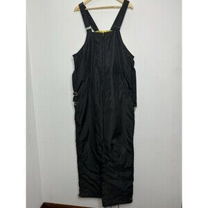 Vintage John Deere Snow Bib Pants Unisex Medium Quilted Insulated 80s Nylon